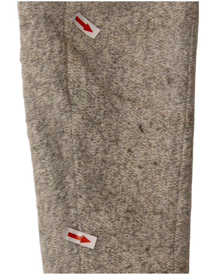 Zara Damen Mantel UK 14 Large Grau Polyester