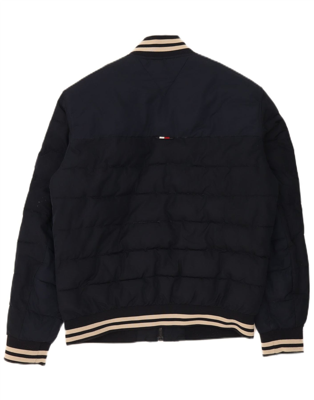 Tommy Hilfiger Herren Wattierte Jacke UK 38 Medium Marineblau Polyester
