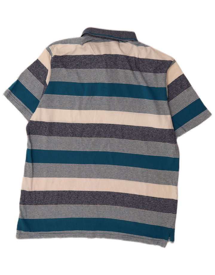 Pierre Cardin Herren-Poloshirt mit normaler Passform, groß, mehrfarbig, gestreift