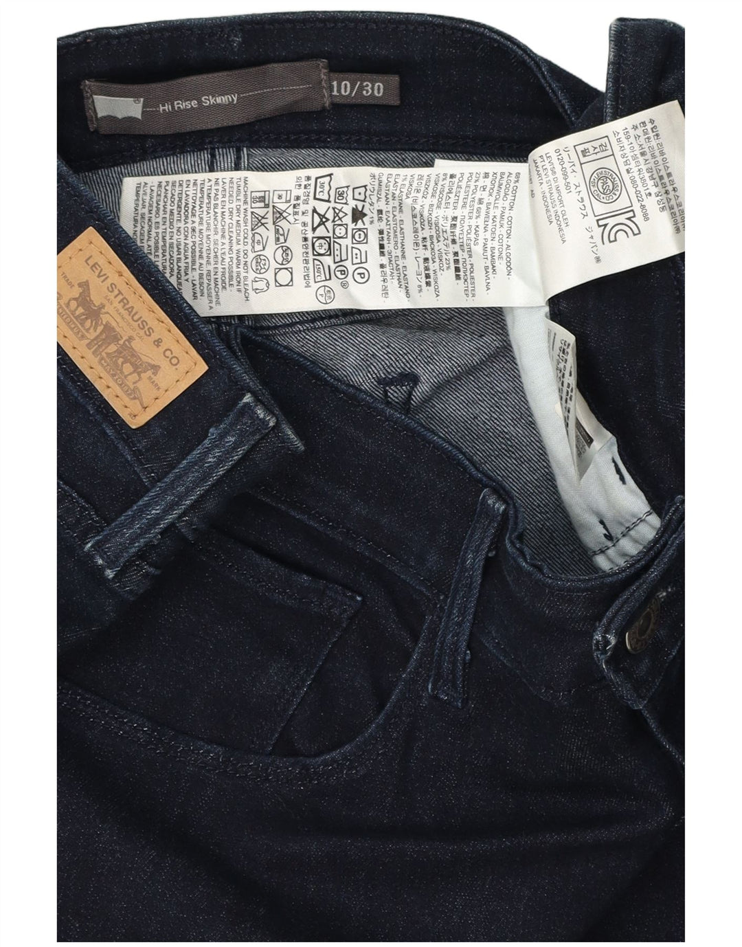 Levi's Damen-Jeansrock W30 aus mittelblauer Baumwolle in Marineblau