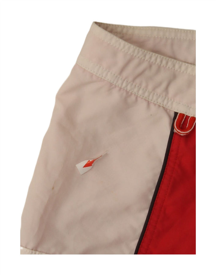 Sundek Herren-Badeshorts mit Grafik, groß, rot, Farbblock