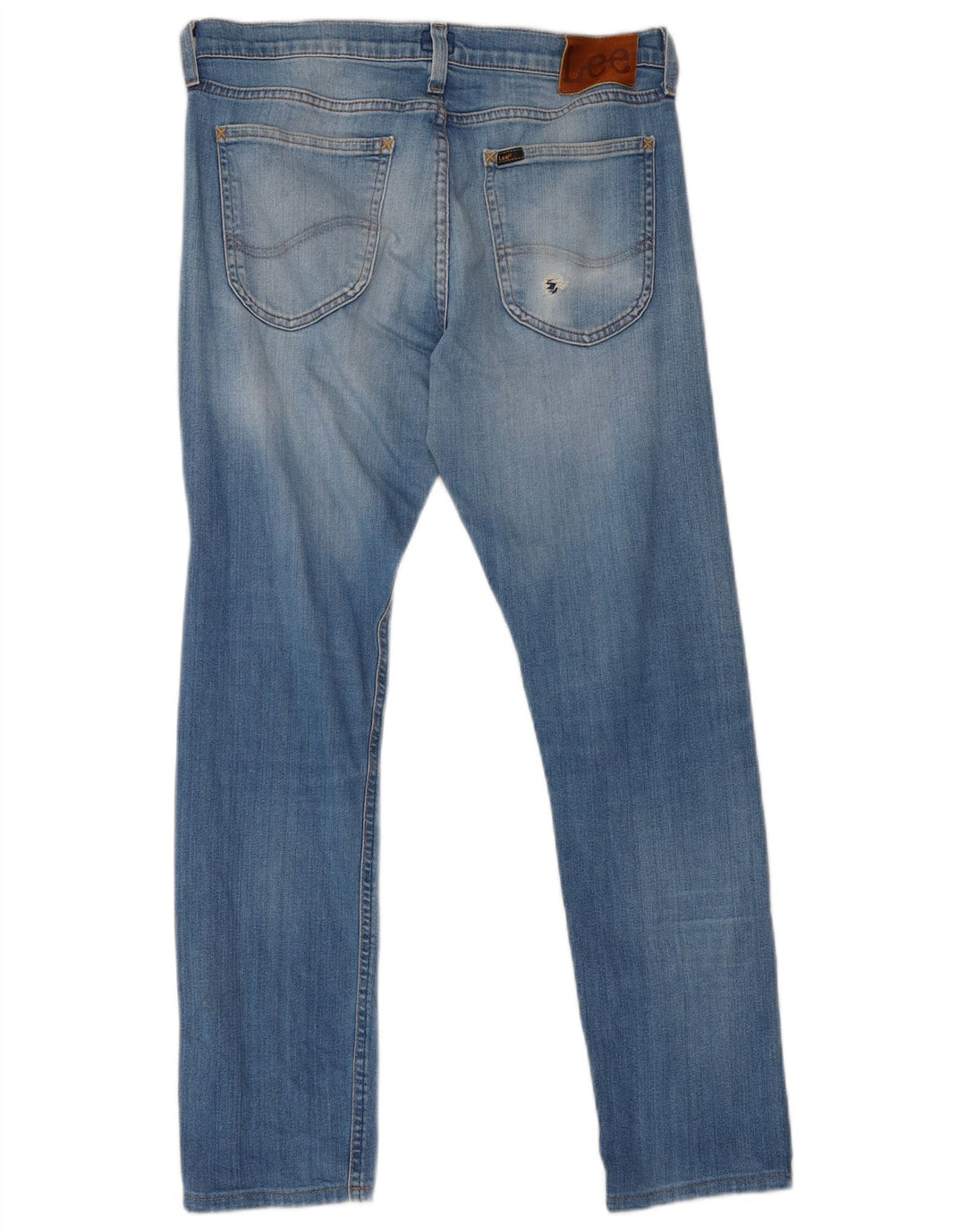 Lee Herren Luke Straight Jeans W31 L29 Blaue Baumwolle