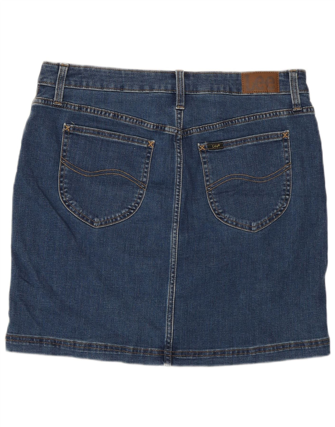 Lee Damen Skort Jeansrock US 12 Large W32 Blau
