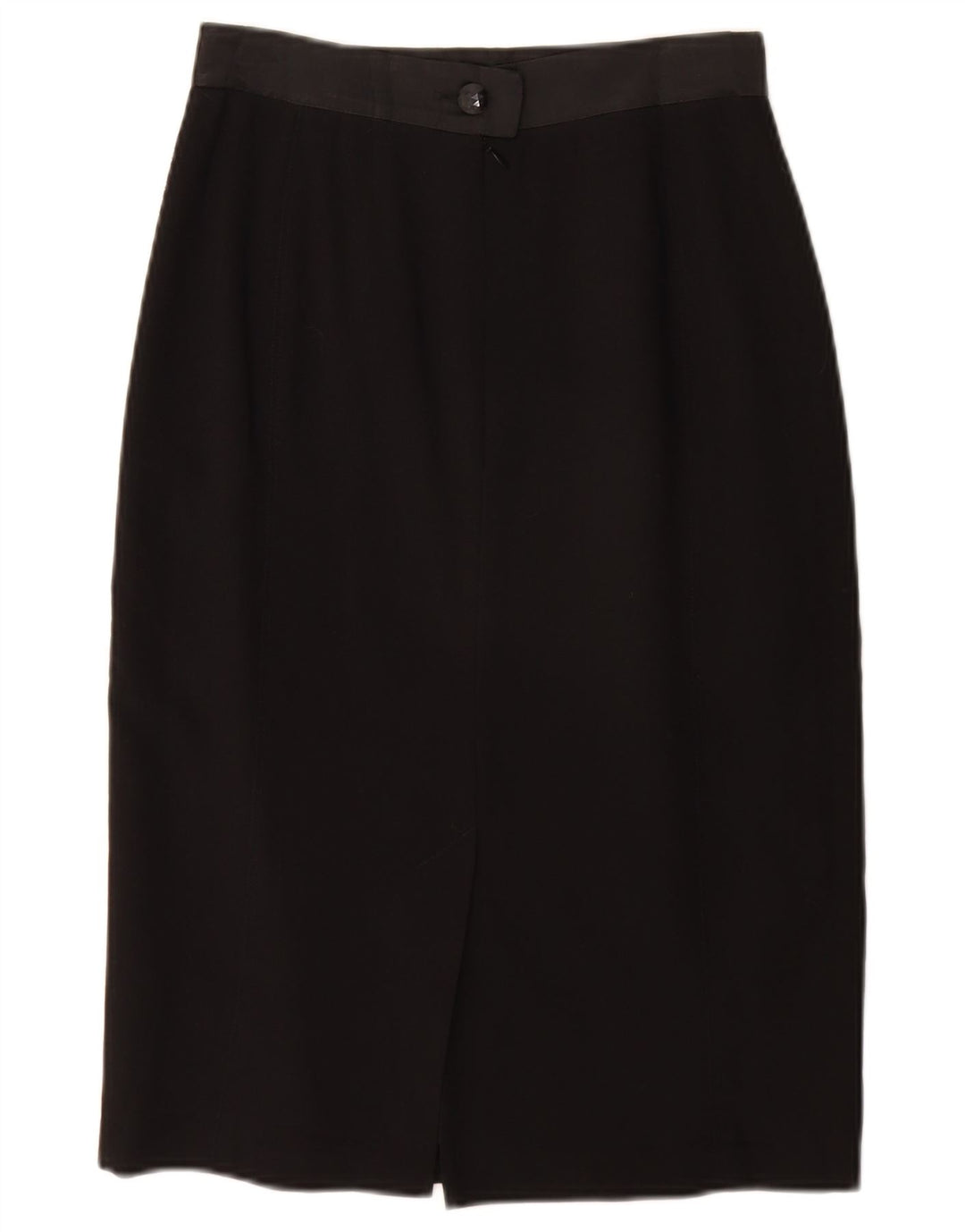 Laurel Damen Bleistiftrock EU 36 Small W26 Schwarz Schurwolle