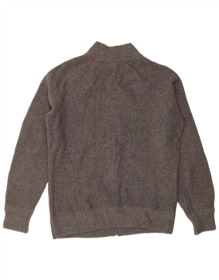MASSIMO DUTTI Herren-Strickjacke, große graue Wolle