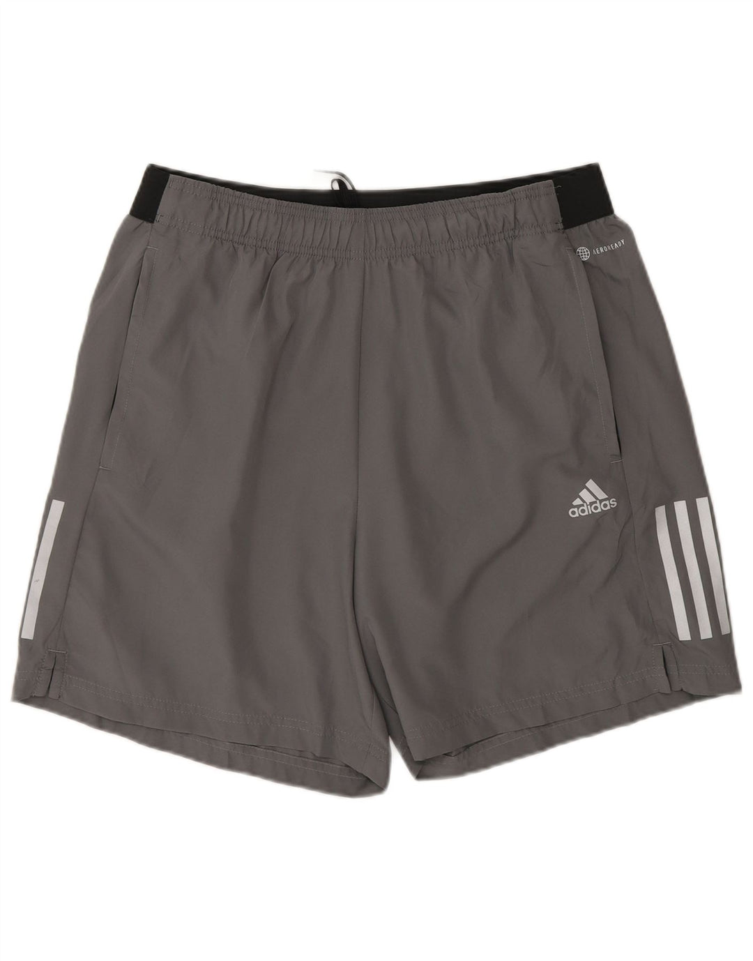 Adidas Herren Aeroready Sportshorts, großes graues Colourblock-Polyester