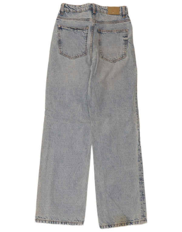 Zara Damen Loose Jeans EU 36 XS W26 L31 Blau