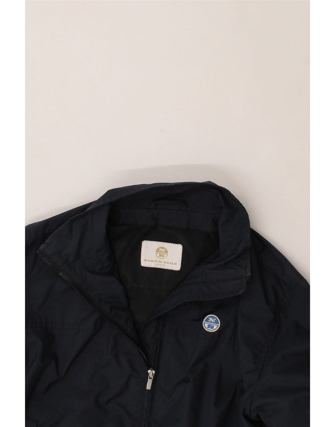 NORTH SAILS Womens Bomber Jacket UK 14 Medium Navy Blue Polyamide Vintage North Sails and Second-Hand North Sails from Messina Hembry 