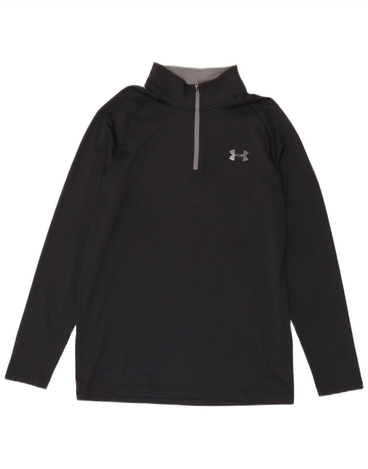 Under Armour Herren Heat Gear Pullover-Trainingsanzug mit Reißverschluss, Größe S, Schwarz