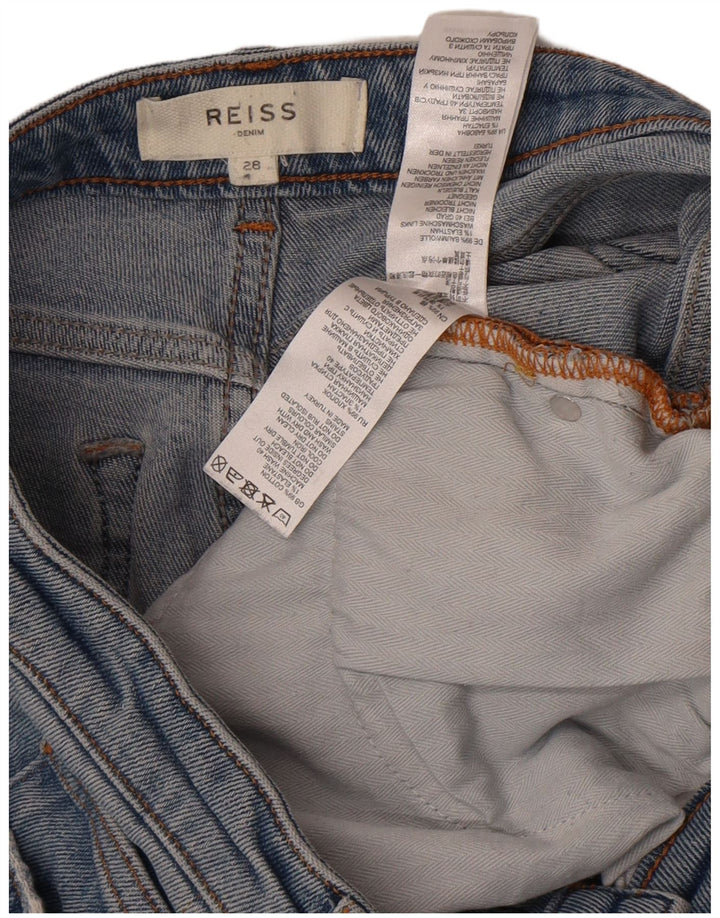 Reiss Damen Slim Jeans W28 L27 Blaue Baumwolle