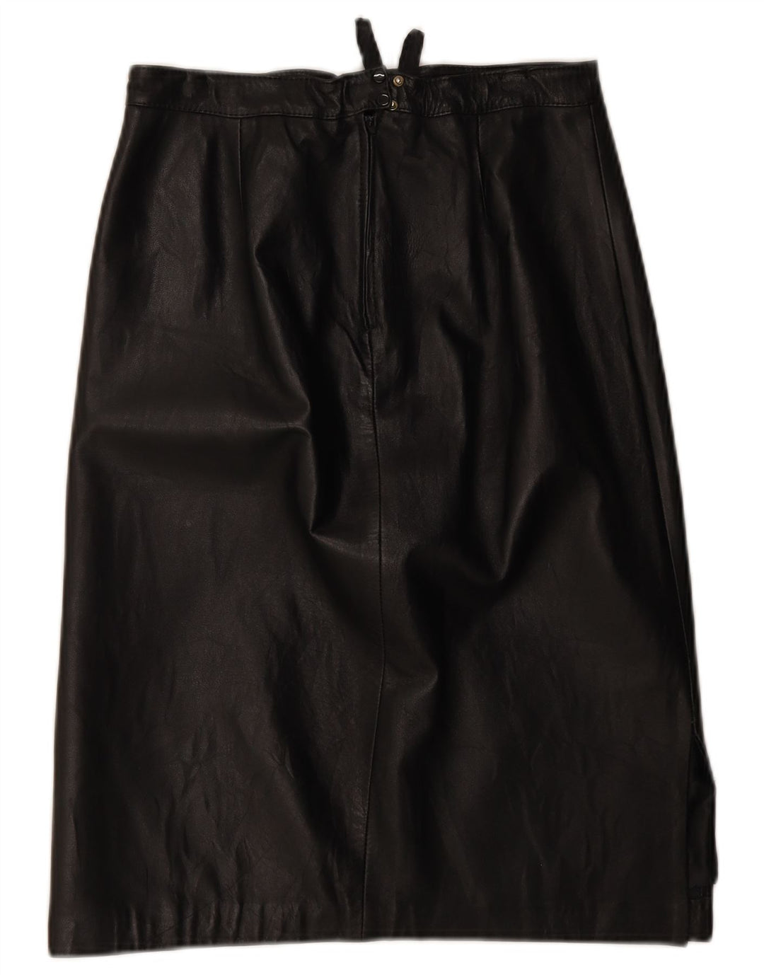 Vintage Damen Lederrock W28 Medium Schwarz