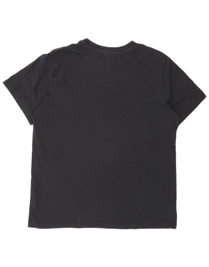 Nike Herren-T-Shirt mit Grafik, groß, aus schwarzer Baumwolle