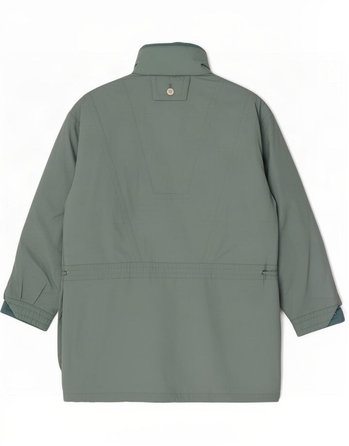 Scherer Damen Übergroßer gepolsterter Mantel UK 12 Mittelgrünes Polyester