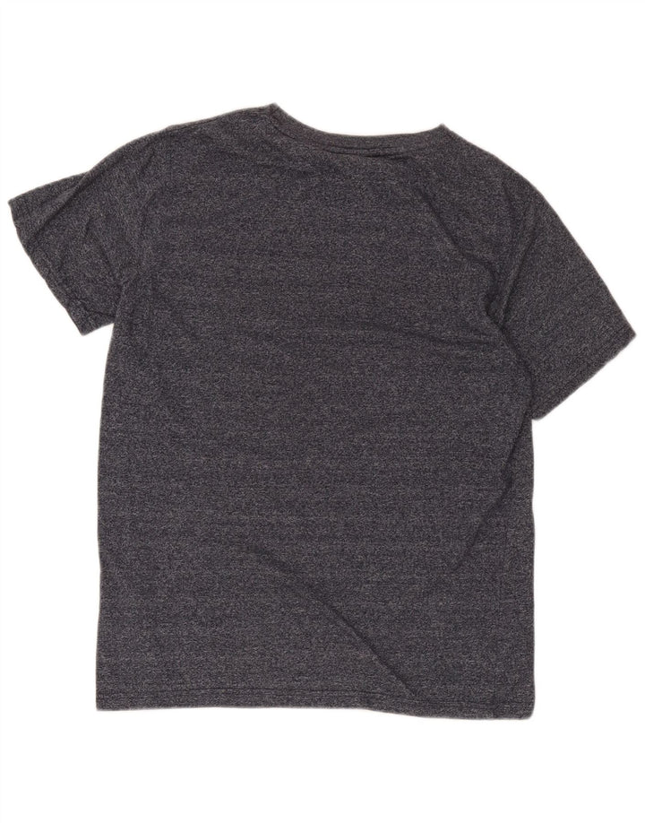 Ellesse Herren-T-Shirt mit Grafik, mittelgrau gesprenkelte Baumwolle