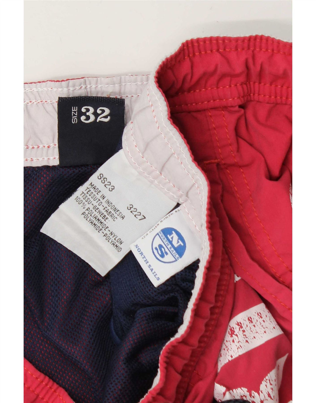 North Sails Herren-Badeshorts mit Grafik, mittelrosa, Polyamid