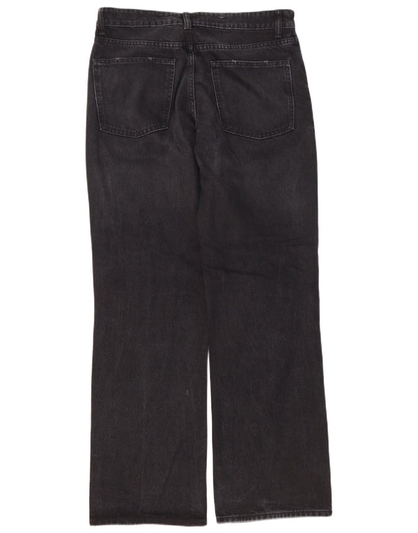 Zara Herren Bootcut Jeans EU 42 Large W32 L33 Schwarz