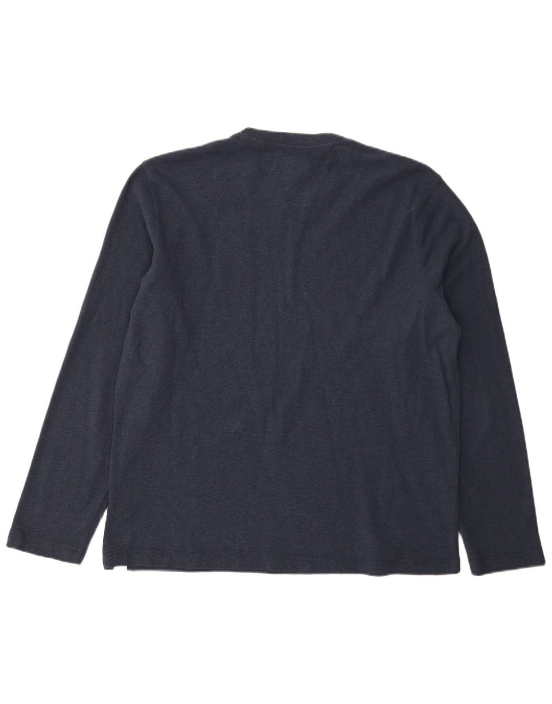 Tommy Hilfiger Herren Top Langarm XL Marineblau Baumwolle