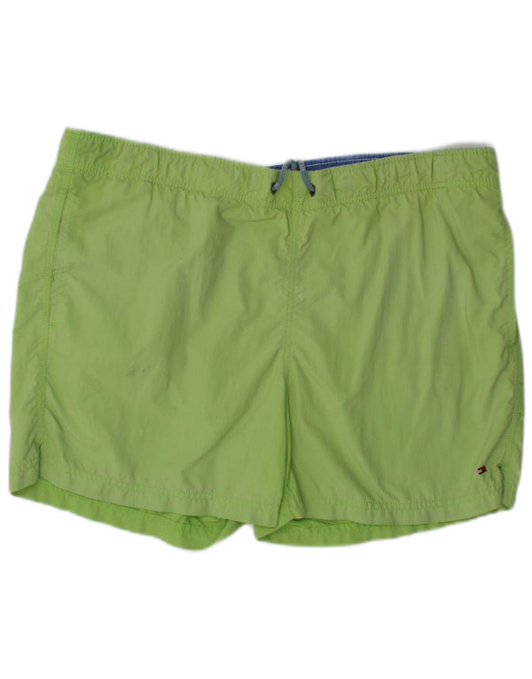 Tommy Hilfiger Herren-Badeshorts aus mittelgrünem Polyester