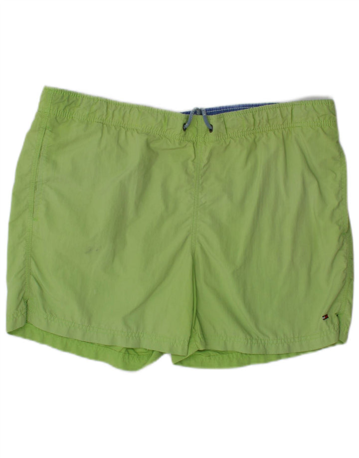 Tommy Hilfiger Herren-Badeshorts aus mittelgrünem Polyester