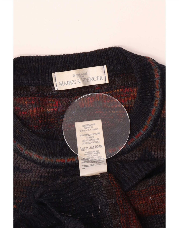 Marks & Spencer Herren-Pullover mit U-Boot-Ausschnitt, groß, mehrfarbig