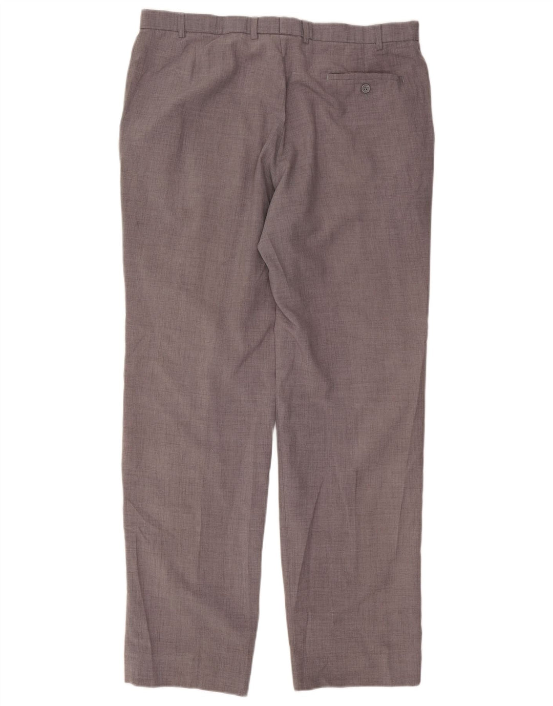 Gerade Herren-Anzughose von Marks & Spencer, W40, L35, grau, Polyester