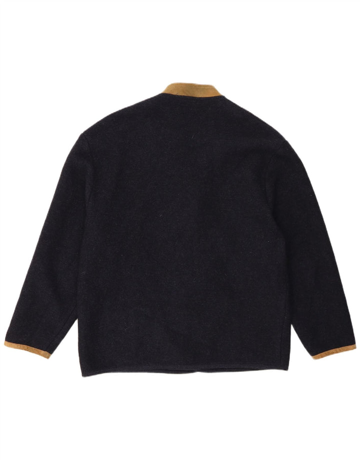 Wesenjak Herren-Blazer mit 4 Knöpfen, UK 40, Größe L, Marineblau, Farbblock