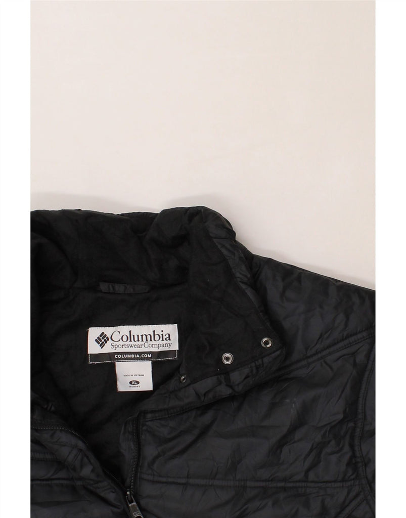 COLUMBIA Womens Padded Jacket UK 18 XL Black Polyester Vintage Columbia and Second-Hand Columbia from Messina Hembry 