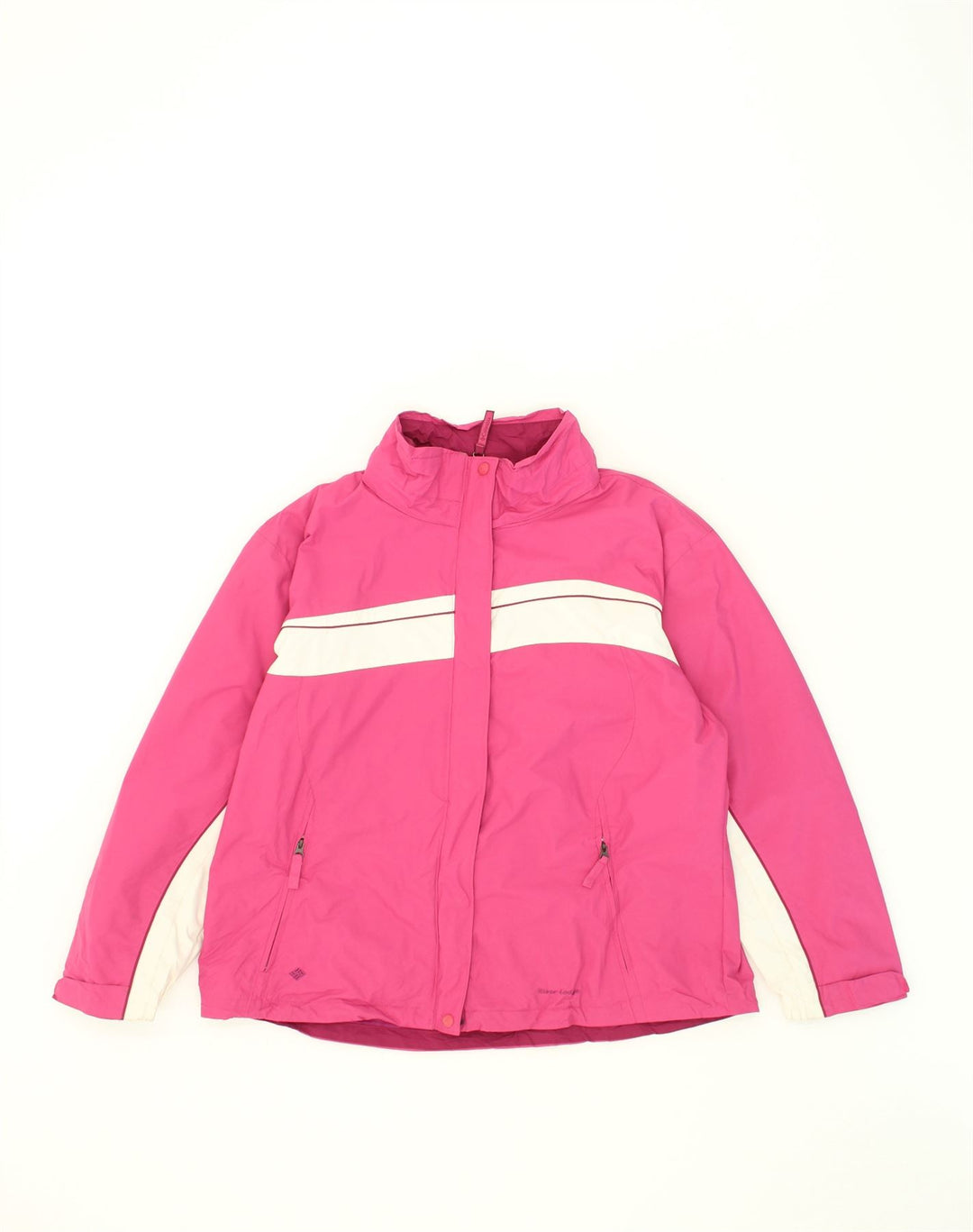 COLUMBIA Womens Windbreaker Jacket UK 16 Large Pink Colourblock Nylon | Vintage Columbia | Thrift | Second-Hand Columbia | Used Clothing | Messina Hembry 