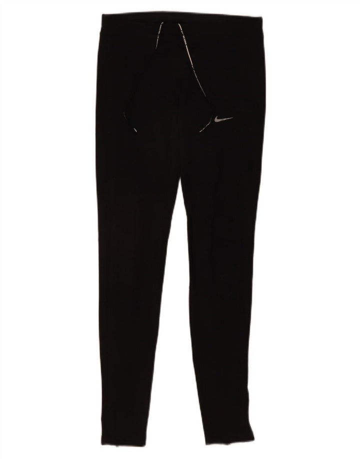Nike Damen Dri Fit Leggings UK 10 Small Schwarz Polyester