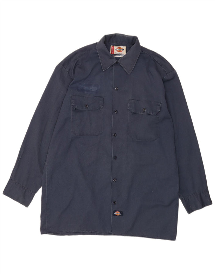 Dickies Herren-Hemd, mittelgroß, marineblau, Polyester
