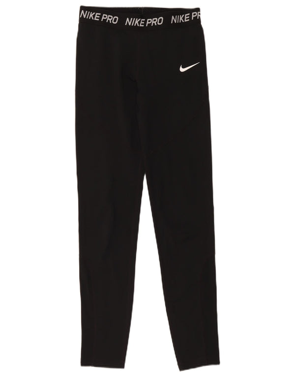Nike Dri Fit Grafik-Leggings für Mädchen, 13–14 Jahre, XL, Schwarz