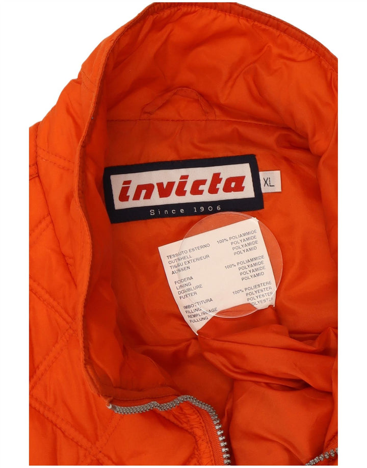 Invicta Herren Steppweste UK 42 XL Orange Polyamid