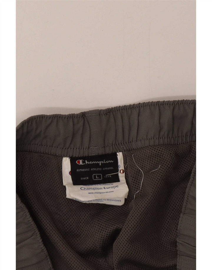 Champion Herren-Trainingshose, Jogginghose, groß, grau, Polyester