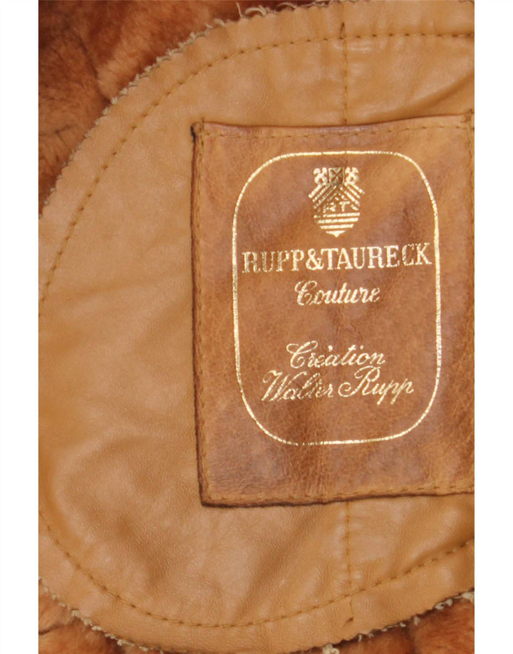 Rupp & Taureck Couture Damen Lammfelljacke UK 14 Mittelbraun
