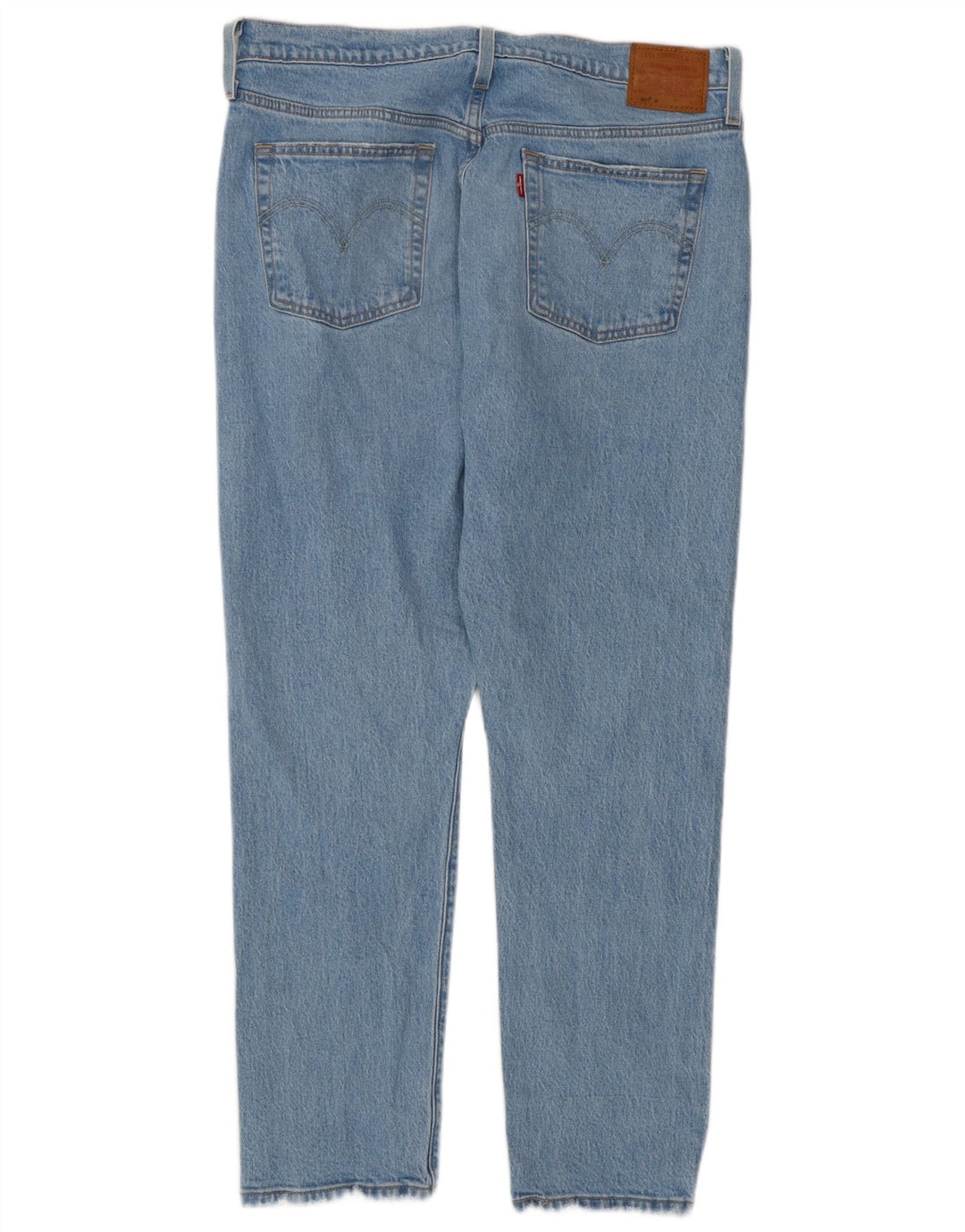 Levi's Damen 501 Distressed Straight Jeans W32 L28 Blaue Baumwolle