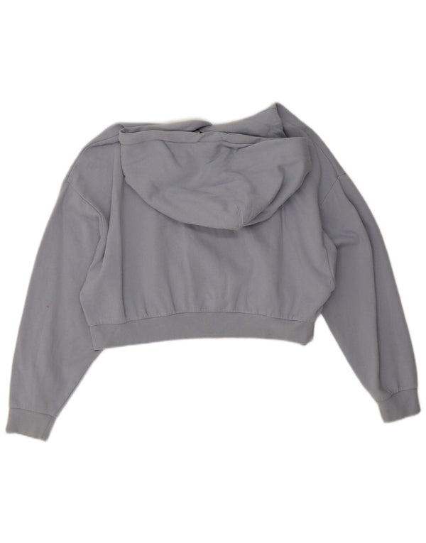 Levi's Damen Crop Hoodie Pullover UK 18 XL Blaue Baumwolle