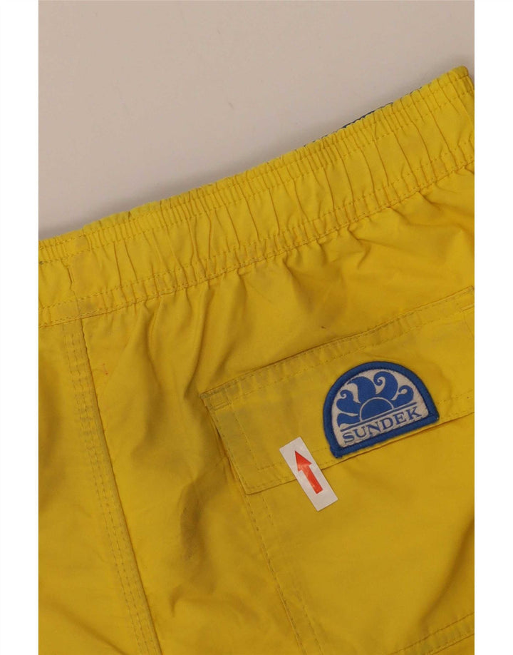 Sundek Badeshorts für Jungen, 13–14 Jahre, gelbes Polyester