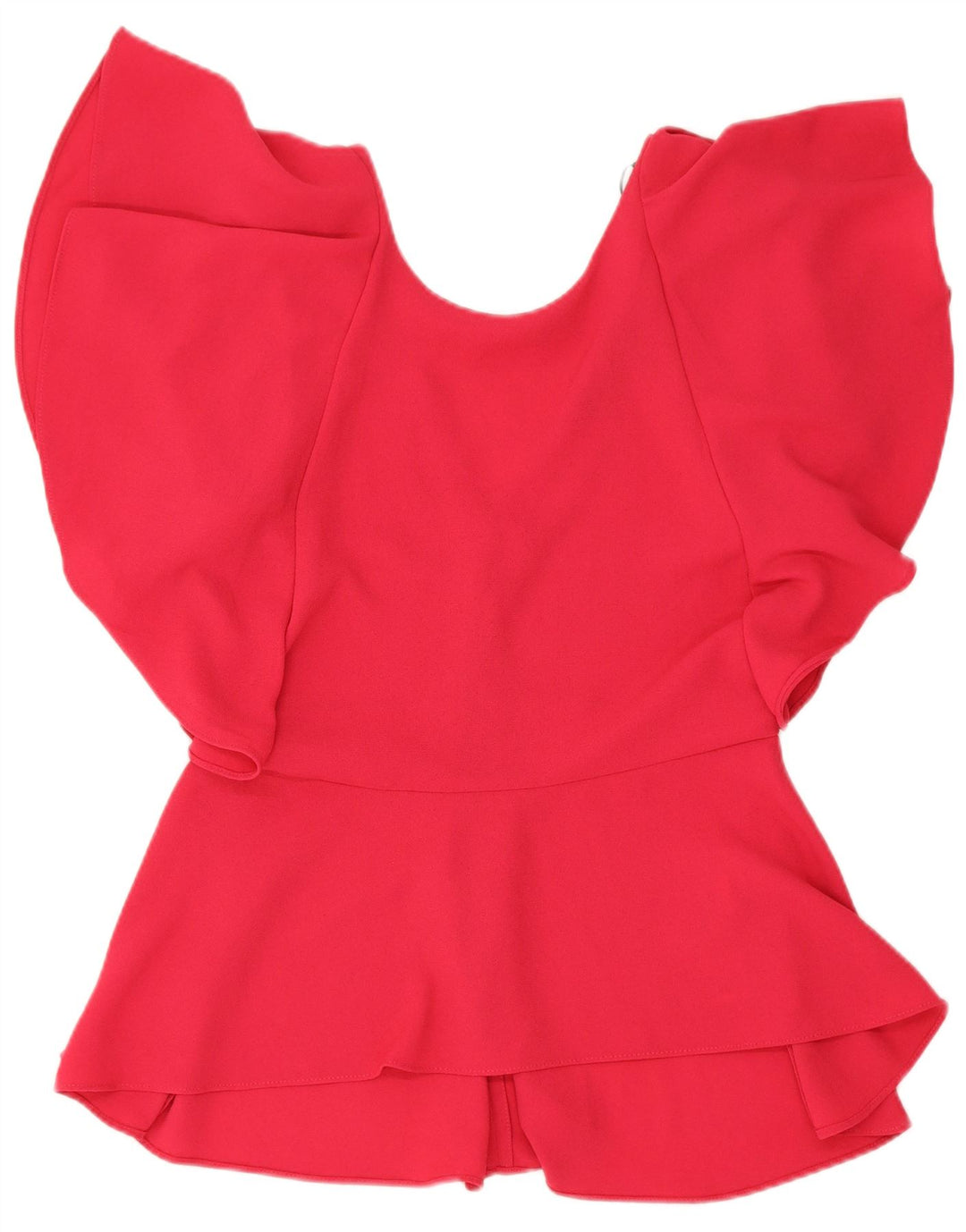 Zara Damen Blusenoberteil UK 12 Mittelrosa Polyester