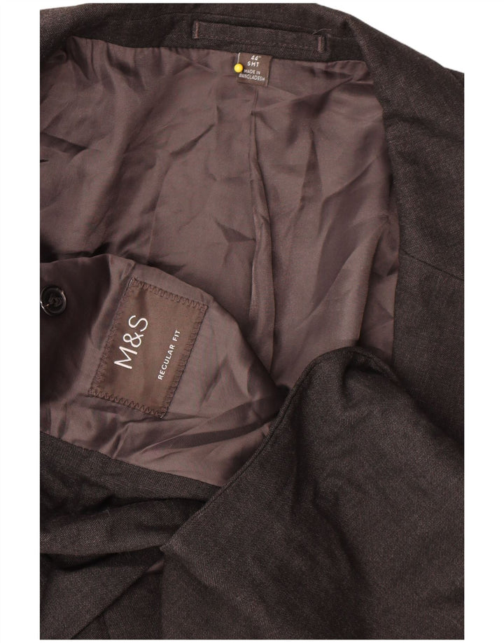 Marks & Spencer Herren-Blazer mit 2 Knöpfen, reguläre Passform, UK 44, 2XL, Grau