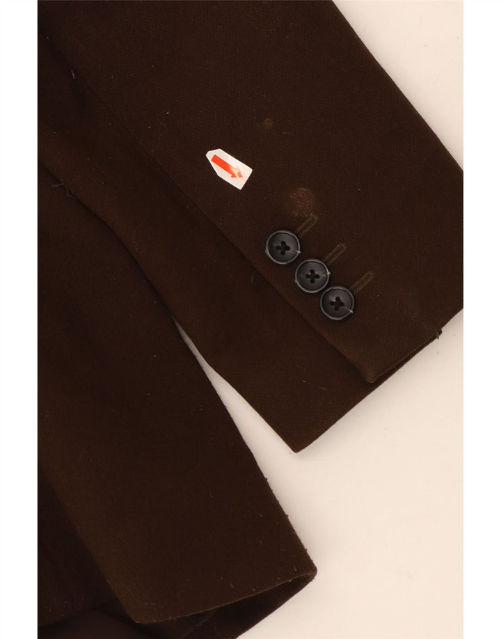 Marks & Spencer Zweireihiger Damen-Blazer, Gr. 40, Braun