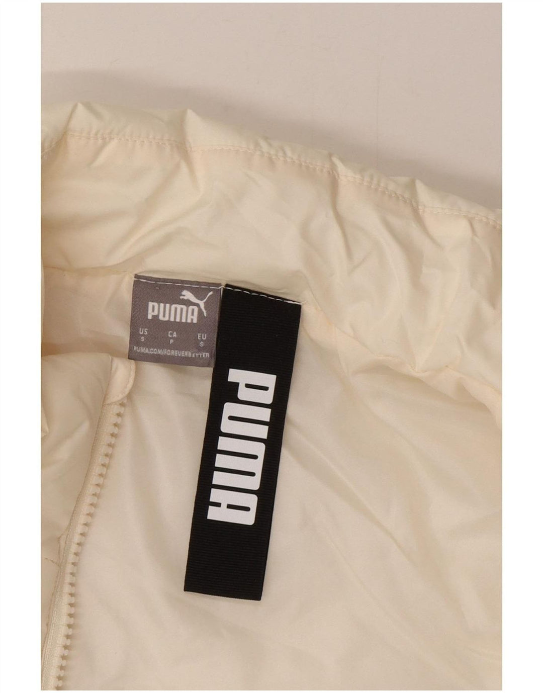Puma Damen Wattierte Weste UK 10 Small Off White Polyester