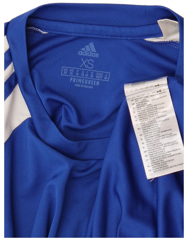 ADIDAS Herren Aeroready T-Shirt Top XS Blaues Colourblock-Polyester
