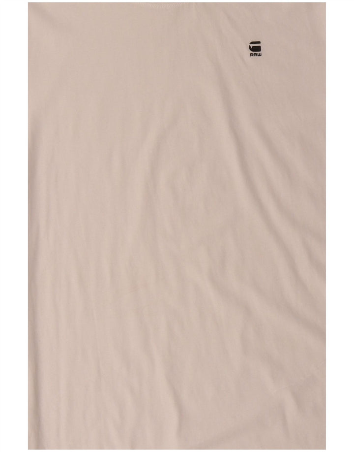 G-STAR Herren T-Shirt Top Große weiße Baumwolle