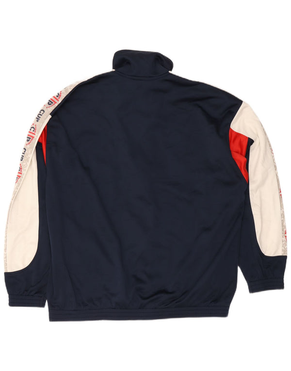 Campagnolo Herren-Trainingsanzug-Top-Jacke, UK 44, XL, Marineblau, Farbblock-Sport