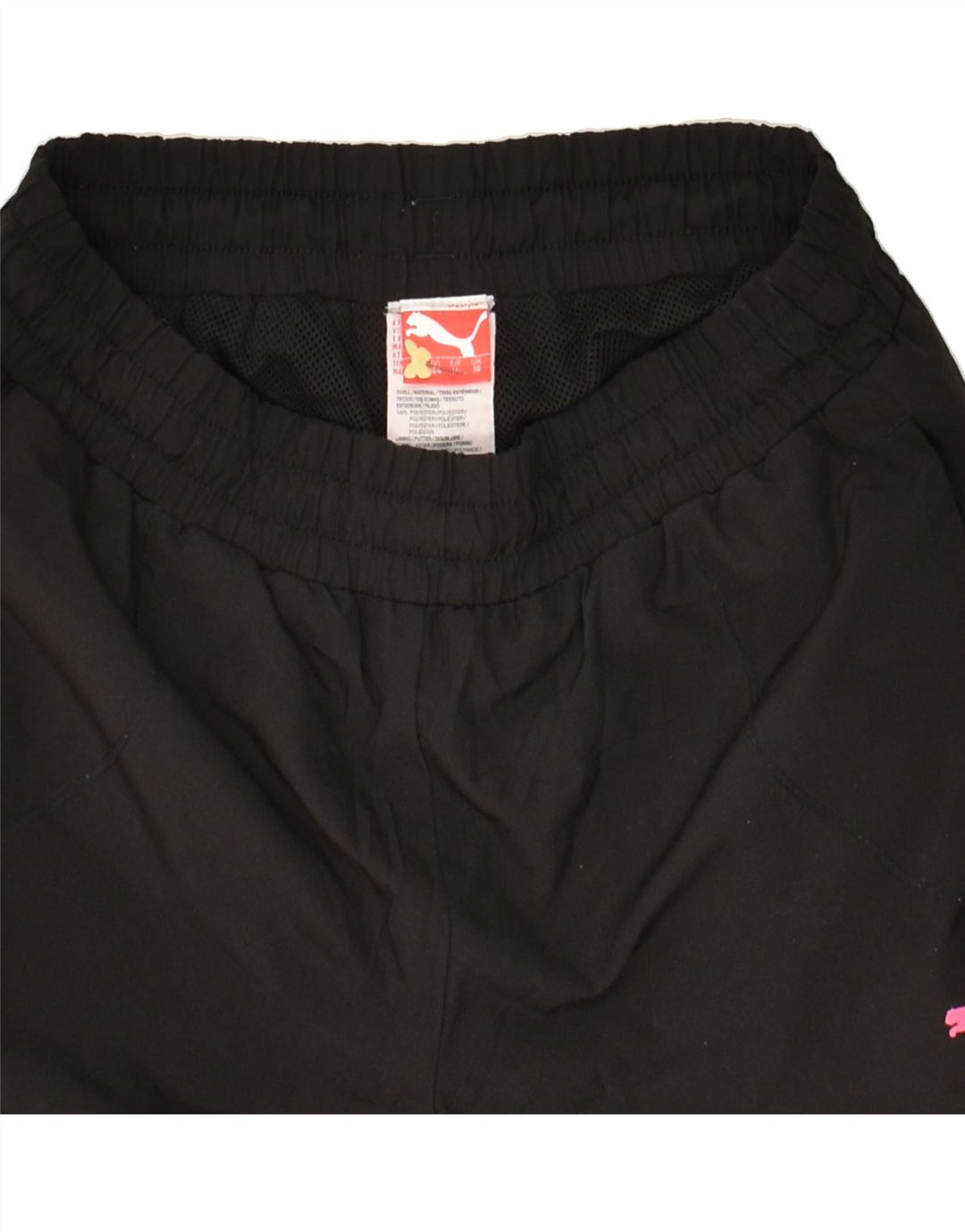 PUMA Boys Tracksuit Trousers 13-14 Years Black Polyester Vintage Puma and Second-Hand Puma from Messina Hembry 