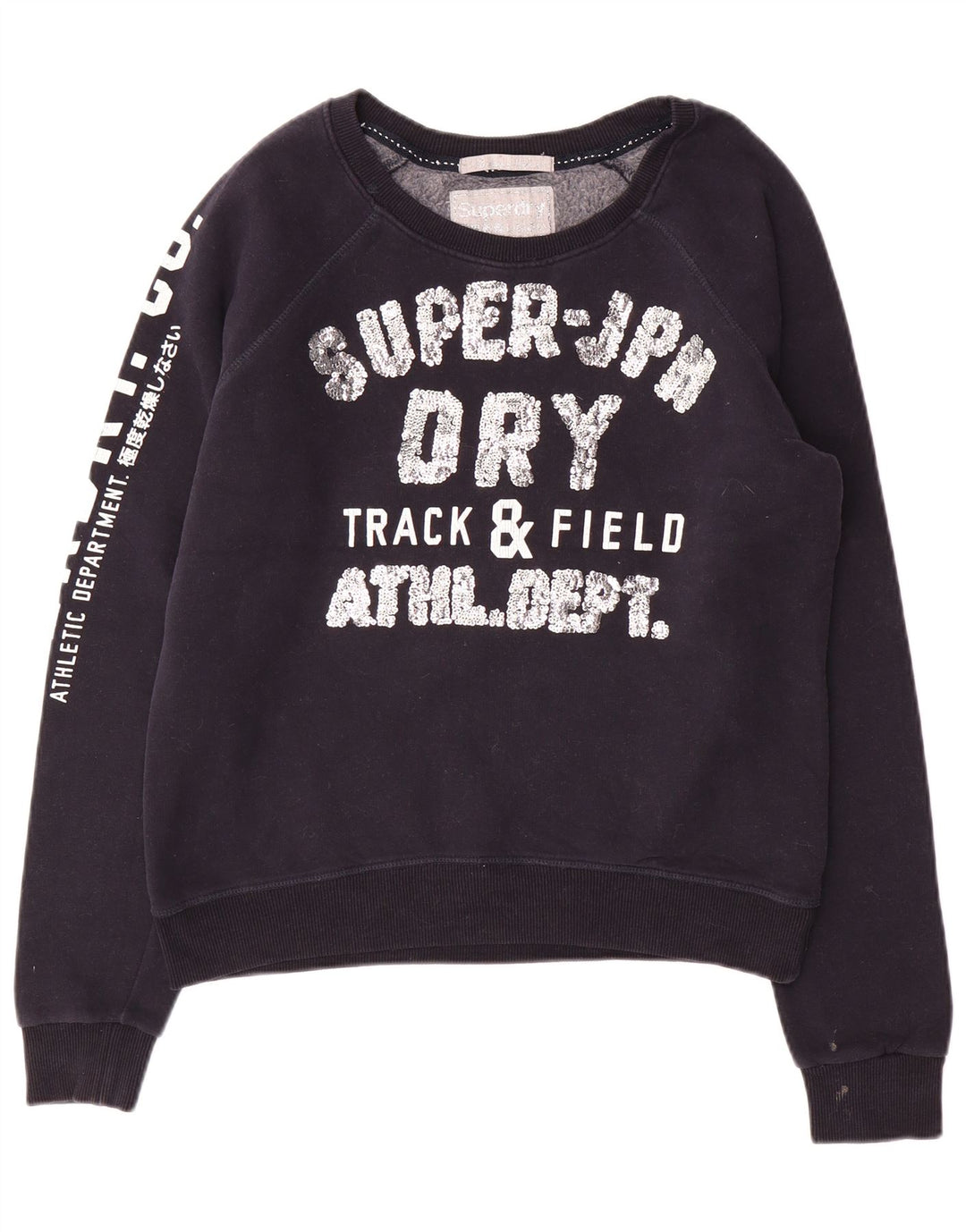 SUPERDRY Leichtathletik-Sweatshirt für Damen, Gr. 40, Marineblau