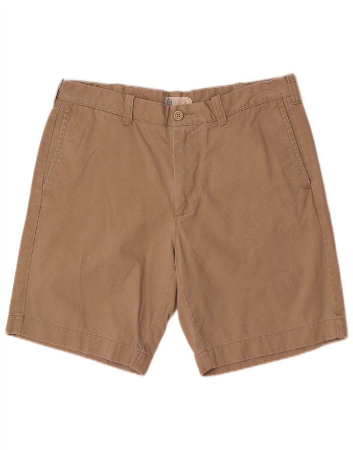 J. Crew Herren Chinoshorts W34 Large Beige Baumwolle
