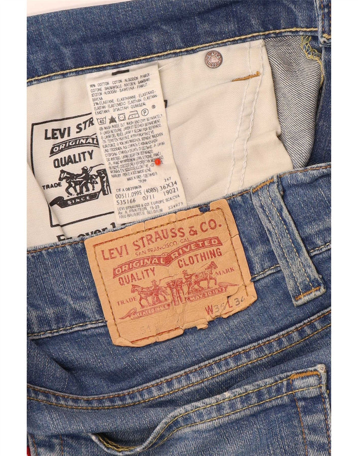 Levi's Herren 511 Slim Jeans W35 L31 Blaue Baumwolle