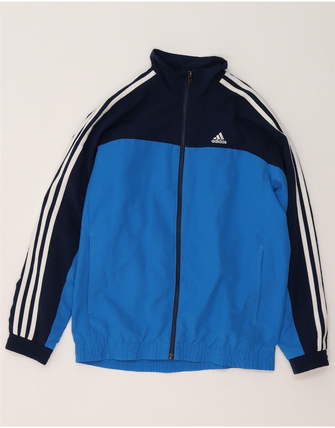 Adidas Jungen Climalite Trainingsanzug Top Jacke 13-14 Jahre Blau Farbblock