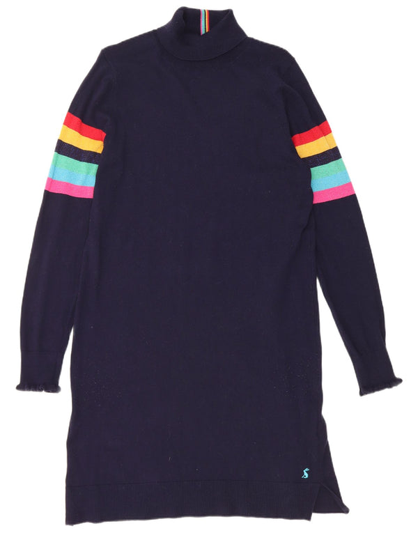 Joules Rollkragen-Pulloverkleid für Damen, Größe S, Marineblau, gestreift, UK 10